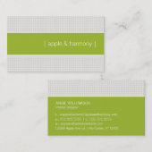 シックモダンアップルグリーン 名刺 (正面/裏面)