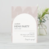 シックモダンアーチヘンパーティの招待状 招待状 (スタンド正面)