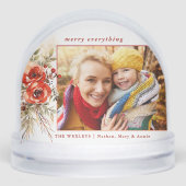 シックモダンウォーターカラークリスマスボタニカルフォト (正面)