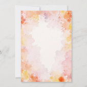 シックモダンウォーターカラーフローラ21st誕生日 招待状 (裏面)