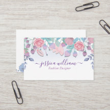 シックモダンウォーターカラーブルーアジサイフローラバス