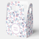 シックモダンウォーターカラーブルーアジサイフローラ フェイバーボックス (オープン)