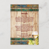 シックモダンウォーターカラーヴィンヤードランドスケープ結婚ズ エンクロージャーカード (正面)