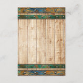 シックモダンウォーターカラーヴィンヤードランドスケープ結婚ズ エンクロージャーカード (裏面)