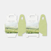 シックモダンウォーターカラーヴィンヤードランドスケープ結婚ズ フェイバーボックス (折り畳みなし)