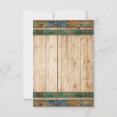 シックモダンウォーターカラーヴィンヤードランドスケープ結婚ズ 出欠カード (裏面)