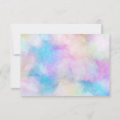 シックモダンウォーターカラー結婚式招待状 招待状 (裏面)