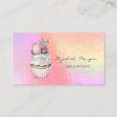 シックモダンウオーターカラーマカロンホログラフィック 名刺 (正面)