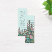 シックモダンウオーターカラーミントフラワー素朴ブックマーク (デスク)