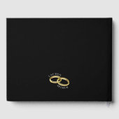 シックモダンウルトラミニマルフォトズ結婚ゲストブック ゲストブック (裏面)