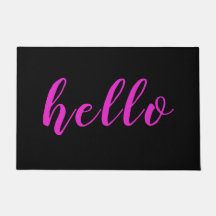 シックモダンエレガントおもしろいピンクハローブラック