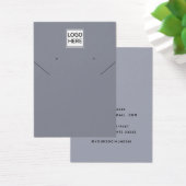 シックモダンエレガントネックレスイヤリングディスプレイカード (デスク)