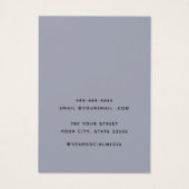 シックモダンエレガントネックレスイヤリングディスプレイカード (裏面)