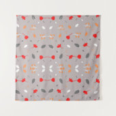 シックモダンエレガントフラワー タペストリー (正面(横))