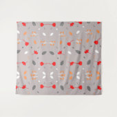 シックモダンエレガントフラワー タペストリー (正面(横))