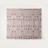 シックモダンエレガントフラワー タペストリー (正面(横))