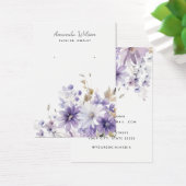 シックモダンエレガントフローライヤリング表示カード (デスク)