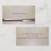 シックモダンエレガント洗練ストライプのされた 名刺 (正面/裏面)