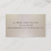 シックモダンエレガント洗練ストライプのされた 名刺 (裏面)