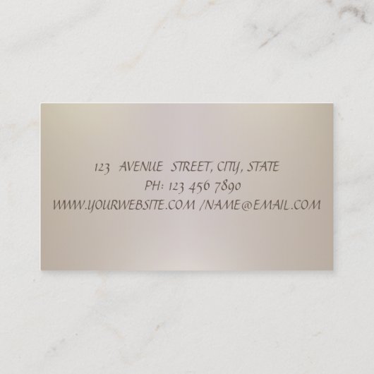 シックモダンエレガント洗練ストライプのされた 名刺 (裏面)