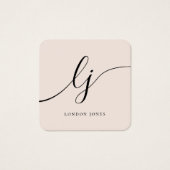 シックモダンエレガント赤面ピンクギフト証明書 (正面)