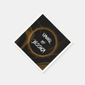 シックモダンエレガント金ゴールドライト スタンダードカクテルナプキン (角)