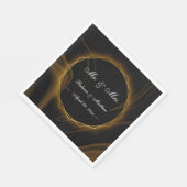 シックモダンエレガント金ゴールドライト スタンダードランチョンナプキン (角)