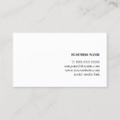 シックモダンエレガント銅ラインコンサルタント 名刺 (裏面)