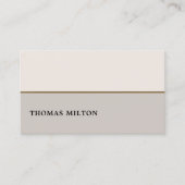 シックモダンエレガント銅ラインコンサルタント 名刺 (正面)