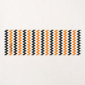 シックモダンオレンジブラックデザインモノグラムエクササイズ ヨガマット