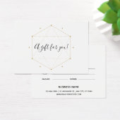 シックモダンカスタム会社ロゴギフトカード (デスク)