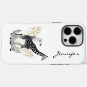 シックモダンキリンiPhone Case-Mate iPhoneケース (裏面 (横))