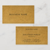 シックモダンクラフト紙ルックユニークカンパニー 名刺 (正面/裏面)