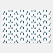 シックモダンクリスマスツリーグリッターカラフル ラッピングペーパーシート (正面3)