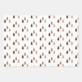 シックモダンクリスマスツリーグリッターカラフル ラッピングペーパーシート (正面2)