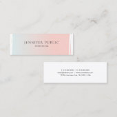 シックモダングラフィックデザインプロフェッショナルプレーン スキニー名刺 (正面/裏面)