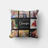 シックモダングランドパキープサファミリーフォトコラージュ クッション (正面)