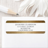 シックモダングリッター金ゴールドパーソナル差出人住所 ラベル (インサイチュ)