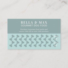 シックモダングリーンドッグボーン ロイヤリティカード