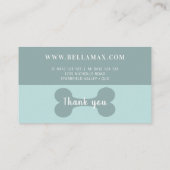 シックモダングリーンドッグボーン ロイヤリティカード (裏面)