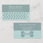 シックモダングリーンドッグボーン ロイヤリティカード (正面/裏面)