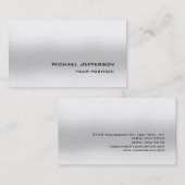 シックモダングレユニークートレンディーパーソナル 名刺 (正面/裏面)