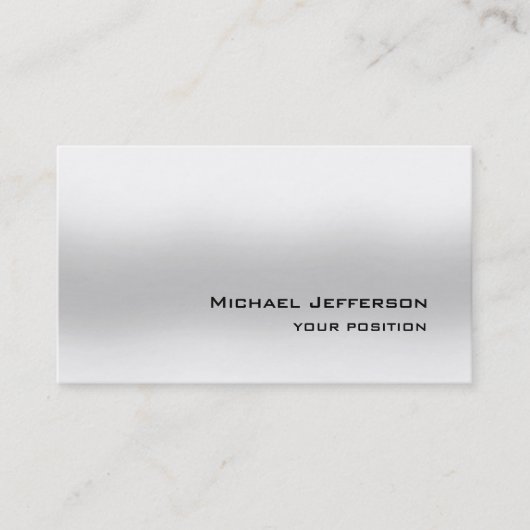 シックモダングレユニークートレンディーパーソナル 名刺 (正面)