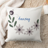 シックモダンサマーフローラ クッション (ブランケット)