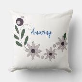 シックモダンサマーフローラ クッション (正面)