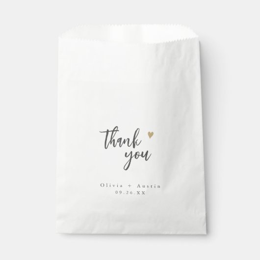 シックモダンサンキュースクリプトミニマリスト結婚ズ フェイバーバッグ (正面)