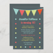 シックモダンサーカス招待状 招待状 (正面/裏面)