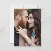 シックモダンシンプルタイポグラフィQRコード結婚s 出欠カード (裏面)