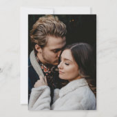 シックモダンシンプルフォトブラック&ホワイト結婚ズ 招待状 (裏面)