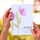 シックモダンシンプル誕生日25日 招待状